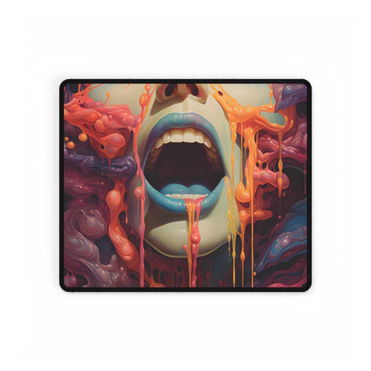 Tearing Reality: Digital Art and Portal Exploration - Desk Mat