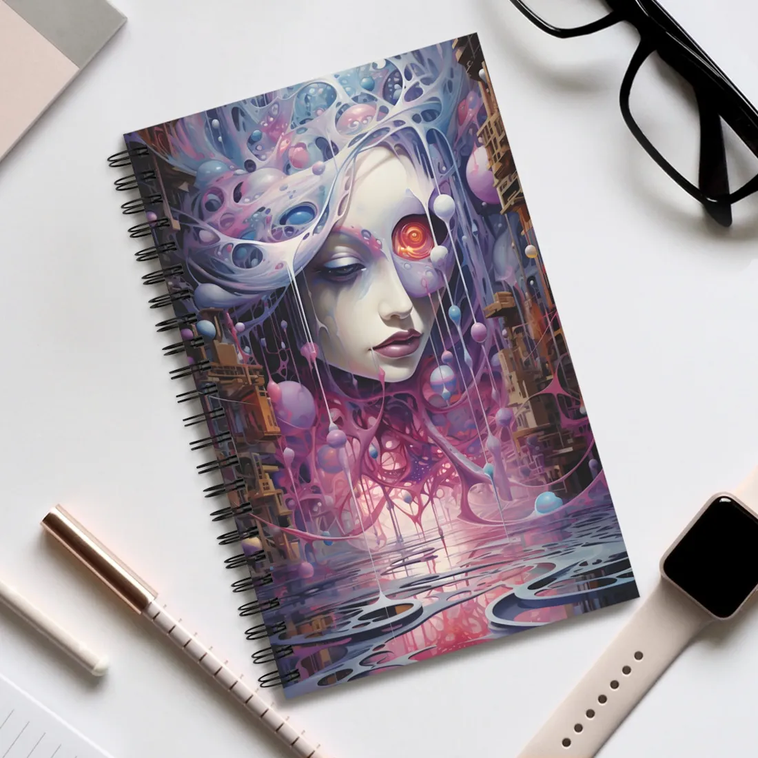 Tears in Reality: Frayed Fabric - Spiral Notebook