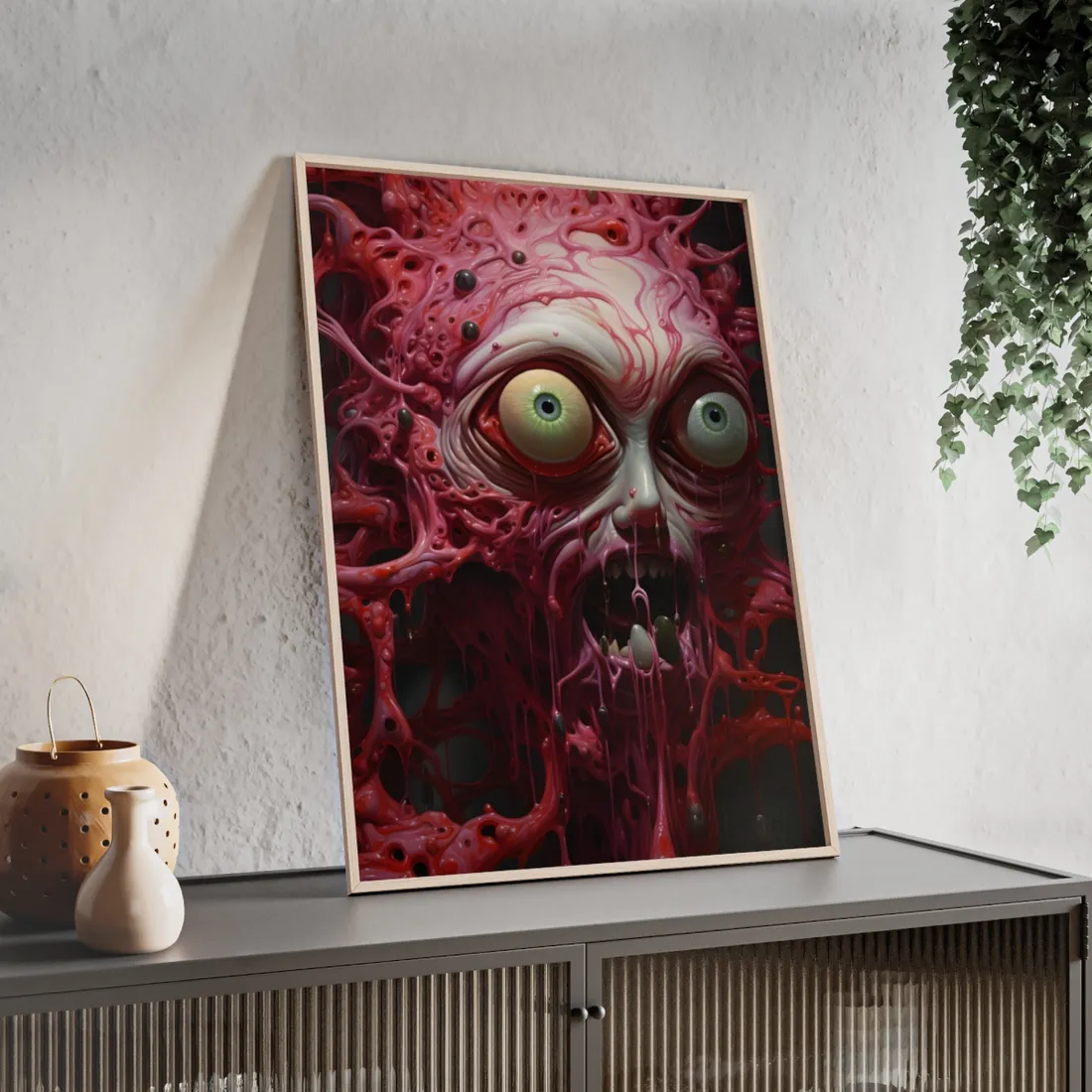 Tears in Reality: Surreal Portals and Rifts Digital Art - Framed Poster