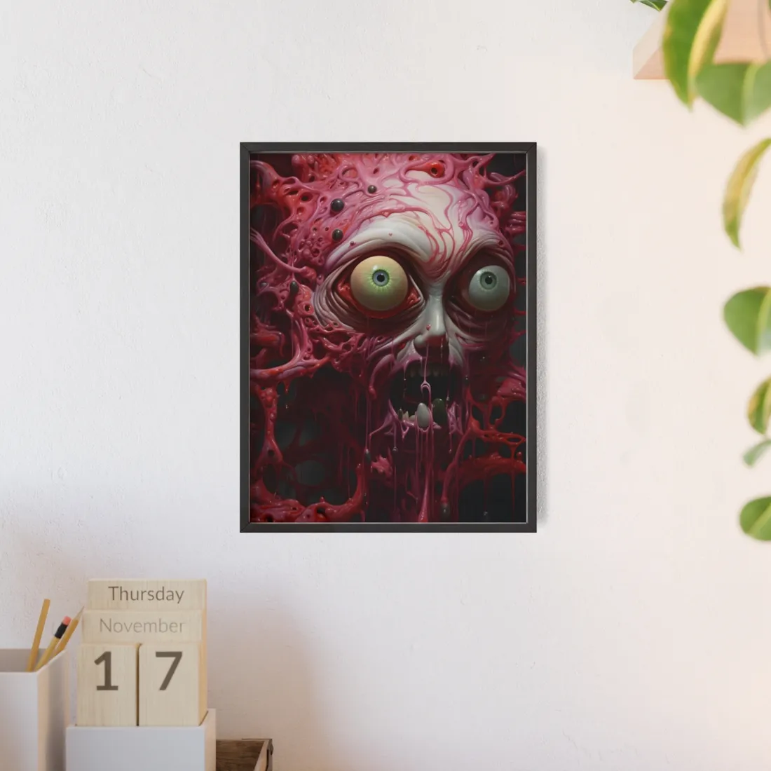 Tears in Reality: Surreal Portals and Rifts Digital Art - Framed Poster