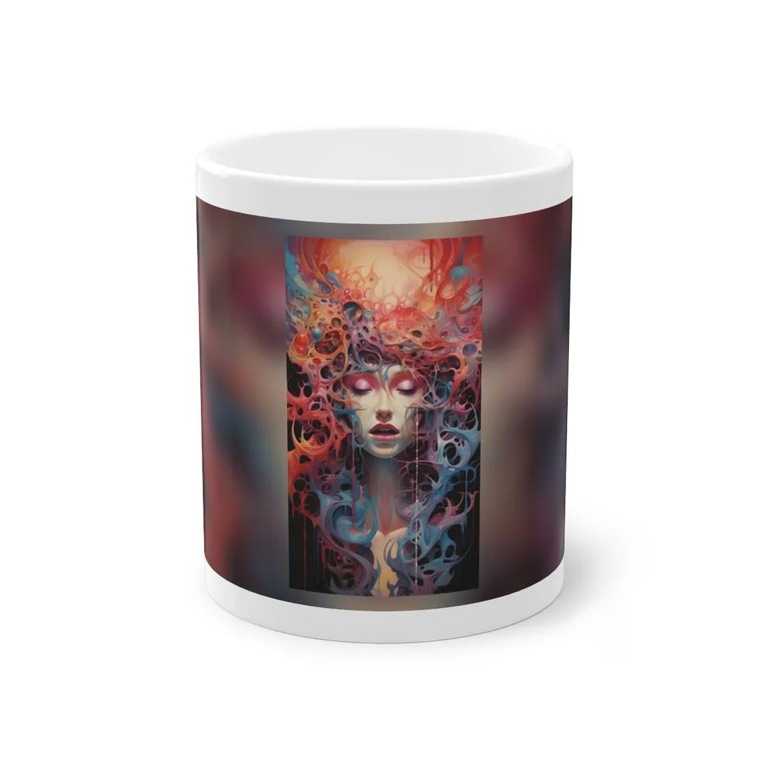 Tears in Reality: Surreal Portals Digital Art - Mug