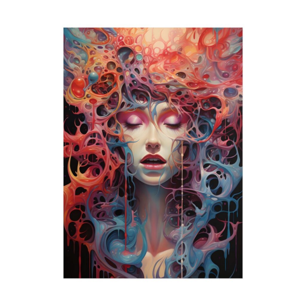 Tears in Reality: Surreal Portals Digital Art - Poster