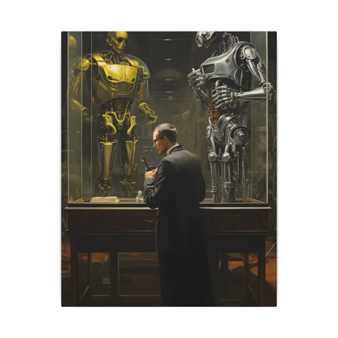 Techno Heist: A Group of Artistic Thieves in Action - Canvas