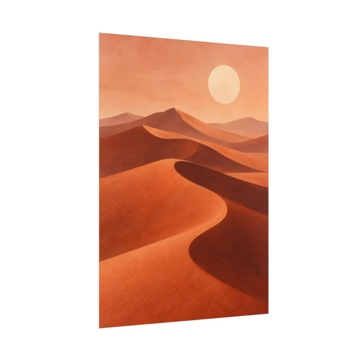 Side view of Terracotta Dune Rhythms poster