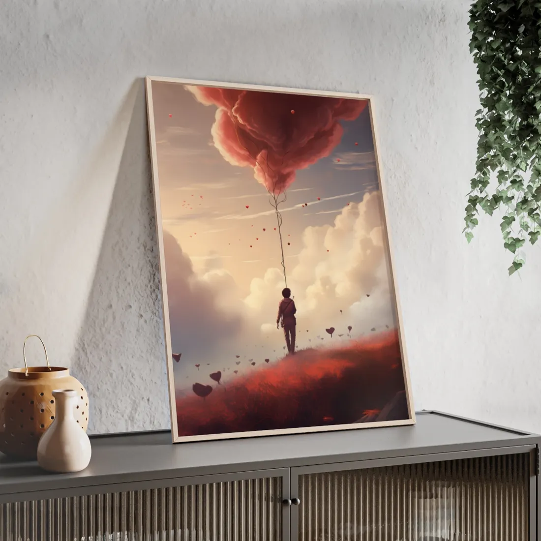 The Art of Writing: Candid Moment in Creativity - Framed Poster