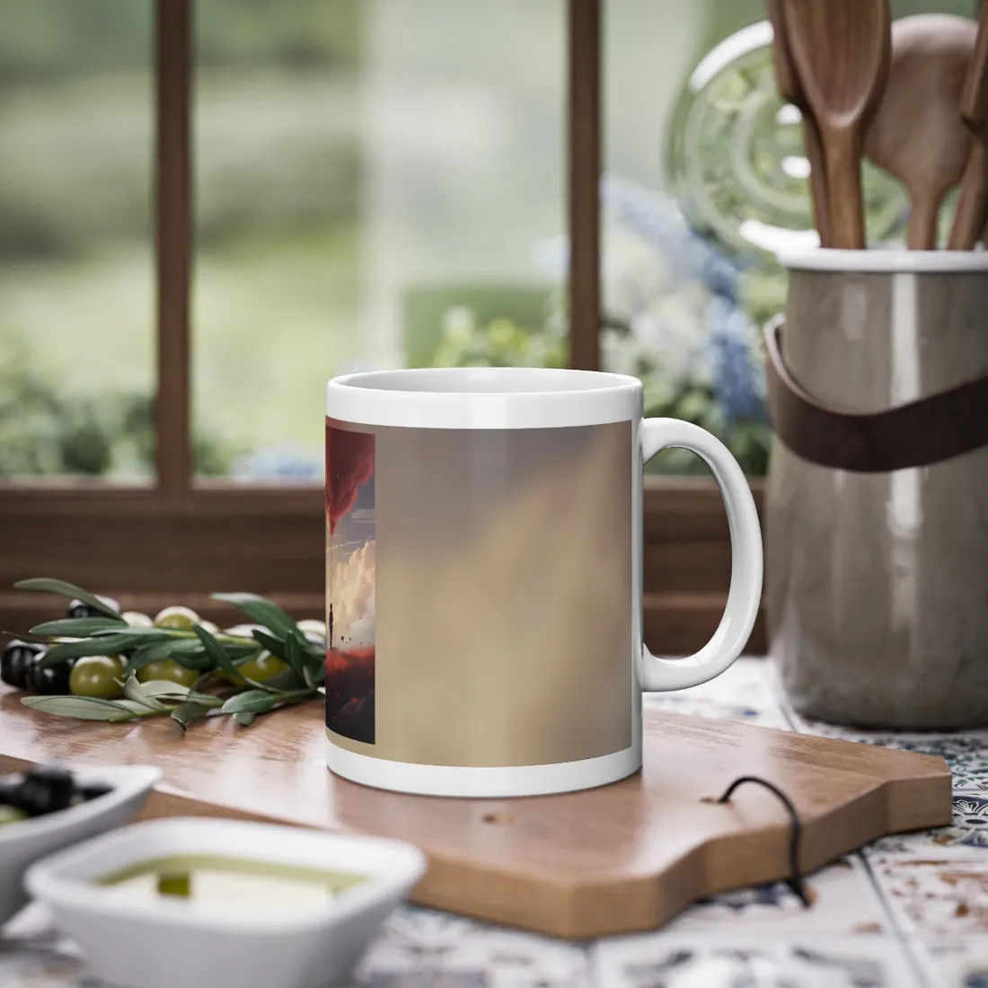 The Art of Writing: Candid Moment in Creativity - Mug