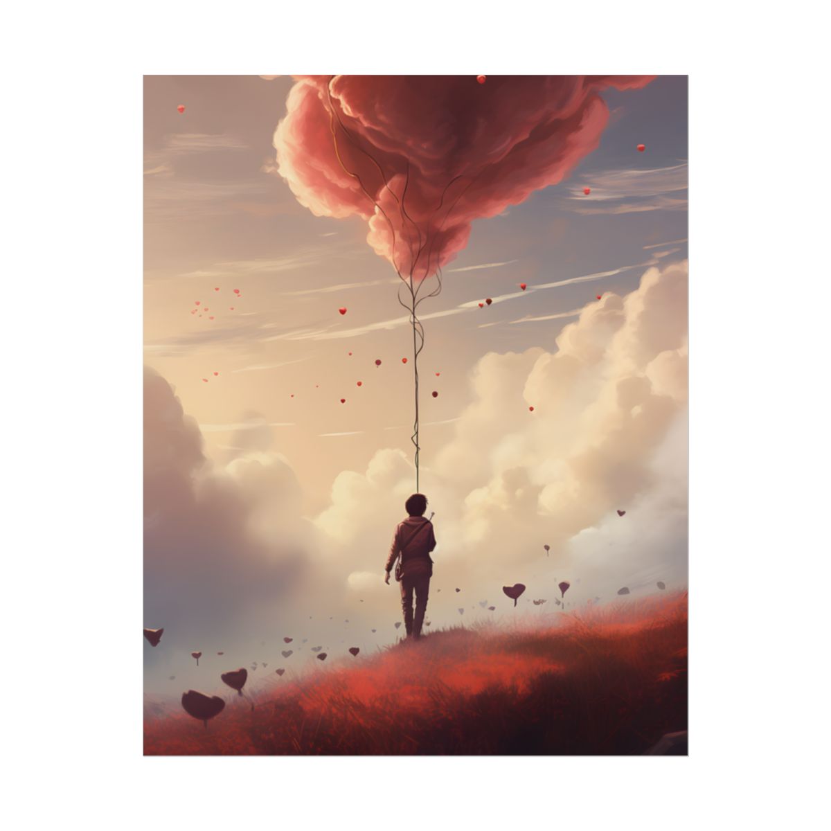 The Art of Writing: Candid Moment in Creativity - Poster
