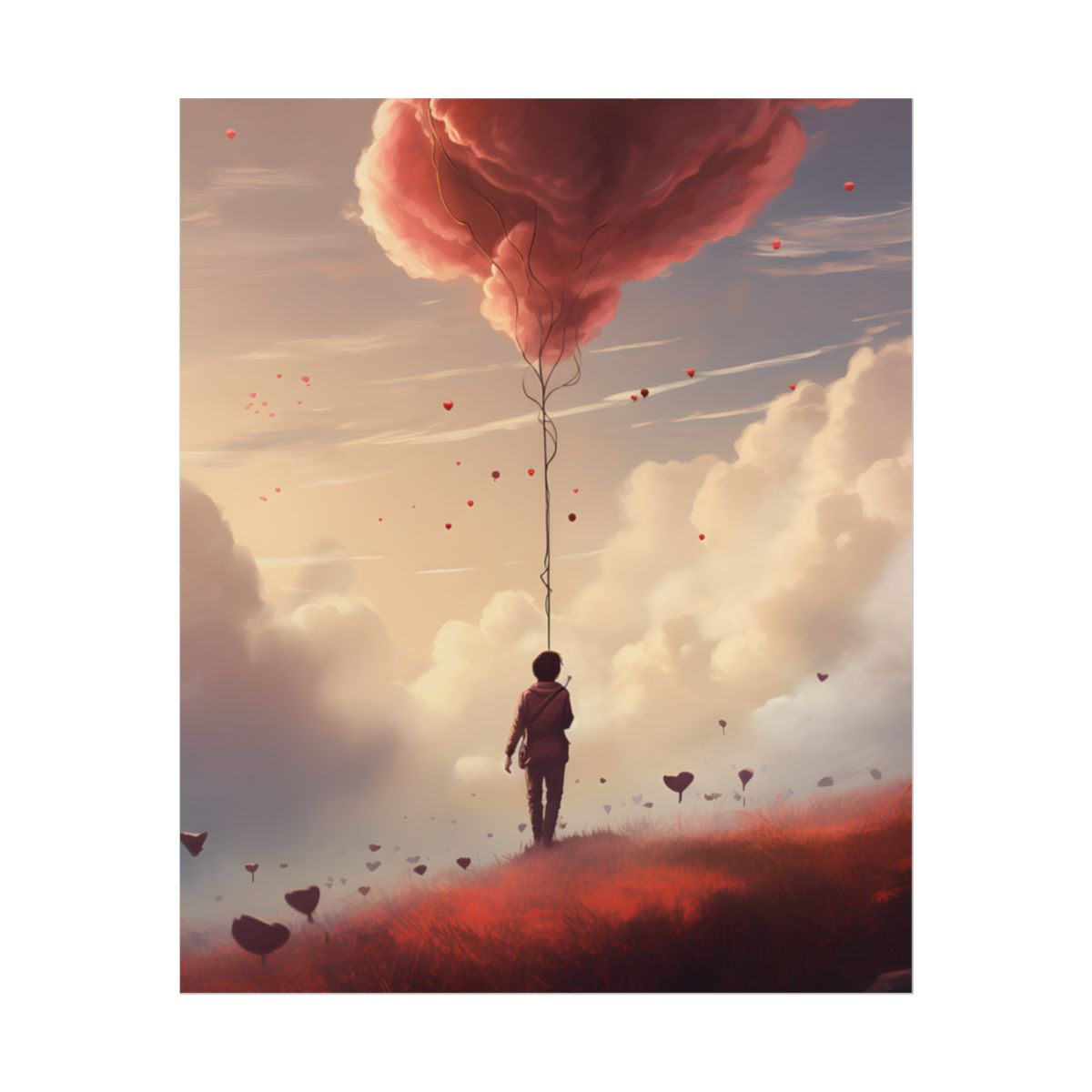The Art of Writing: Candid Moment in Creativity - Poster