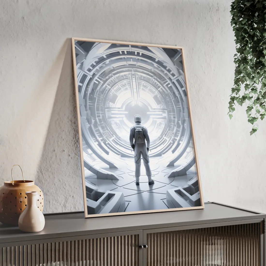 The Elderly Mind: A Complex Web of Wires - Framed Poster