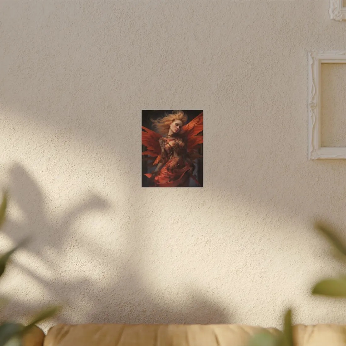 The Guardian: Muscular Protector Statue in Armor - Canvas