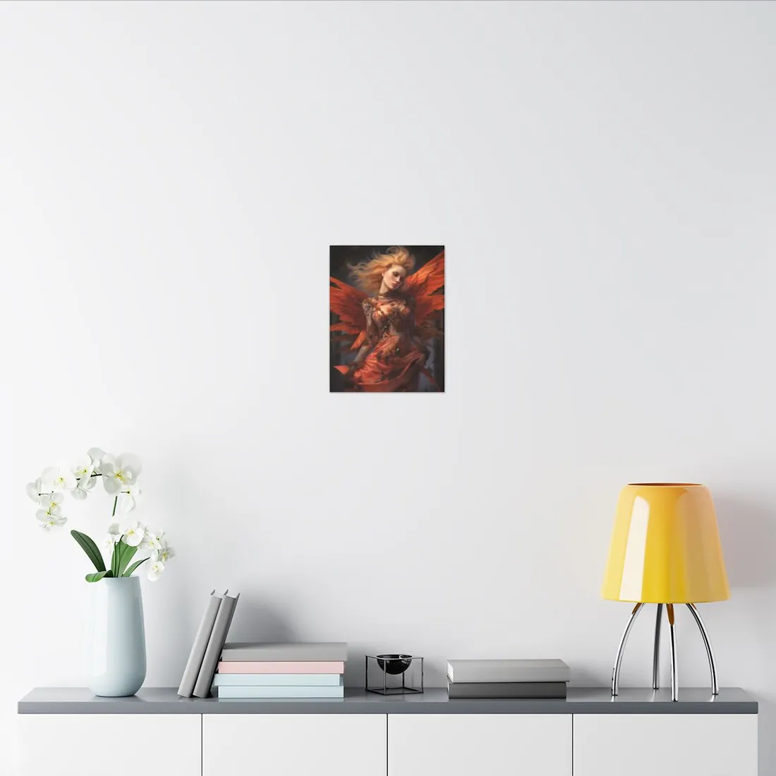 The Guardian: Muscular Protector Statue in Armor - Canvas