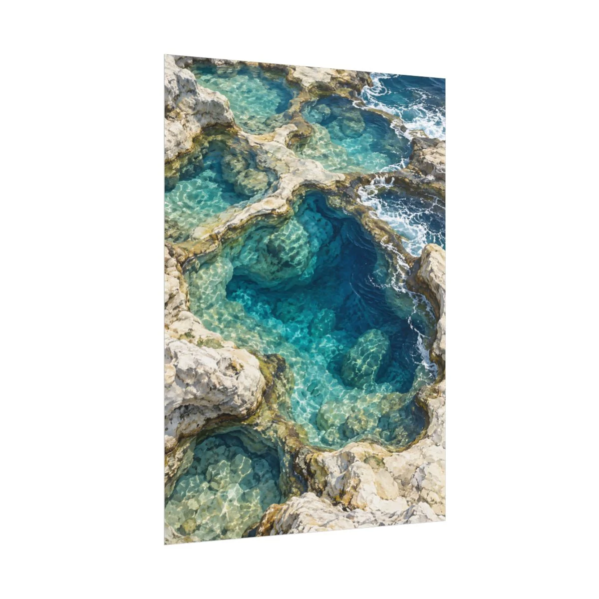 Side view of Tidal Blue poster