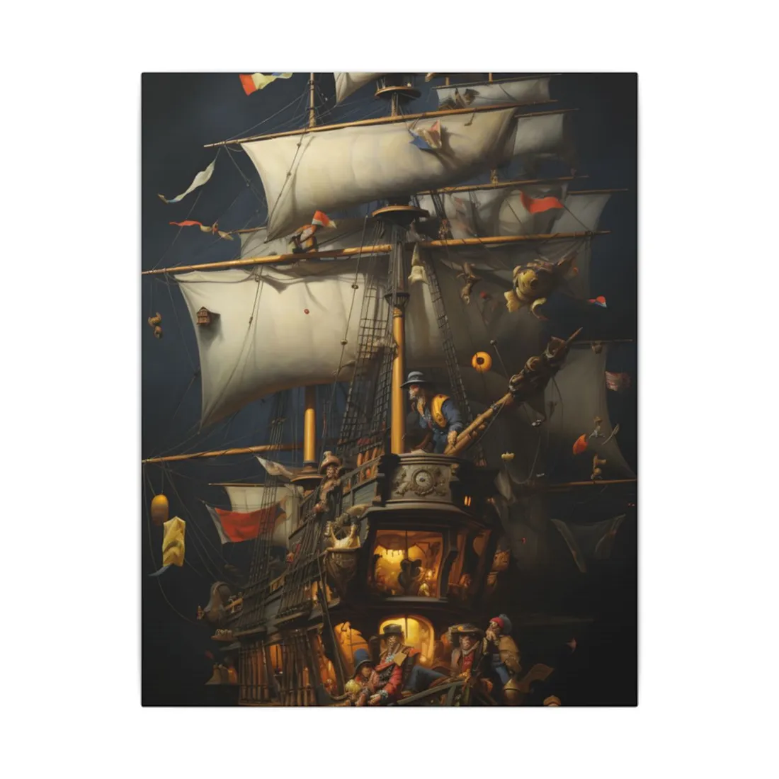 Time-Traveling Pirate Crews: Swashbucklers of Adventure - Canvas