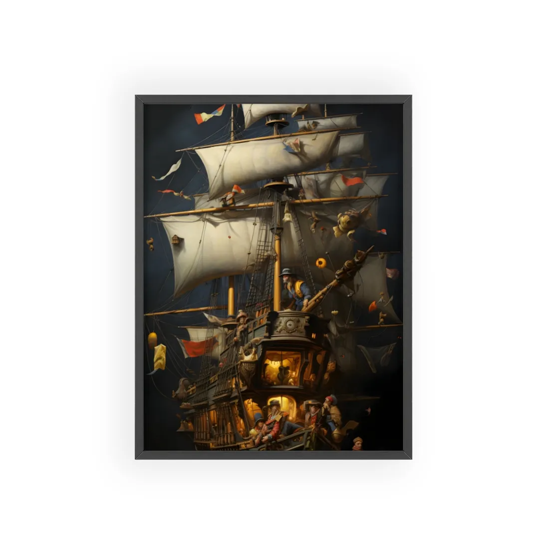 Time-Traveling Pirate Crews: Swashbucklers of Adventure - Framed Poster