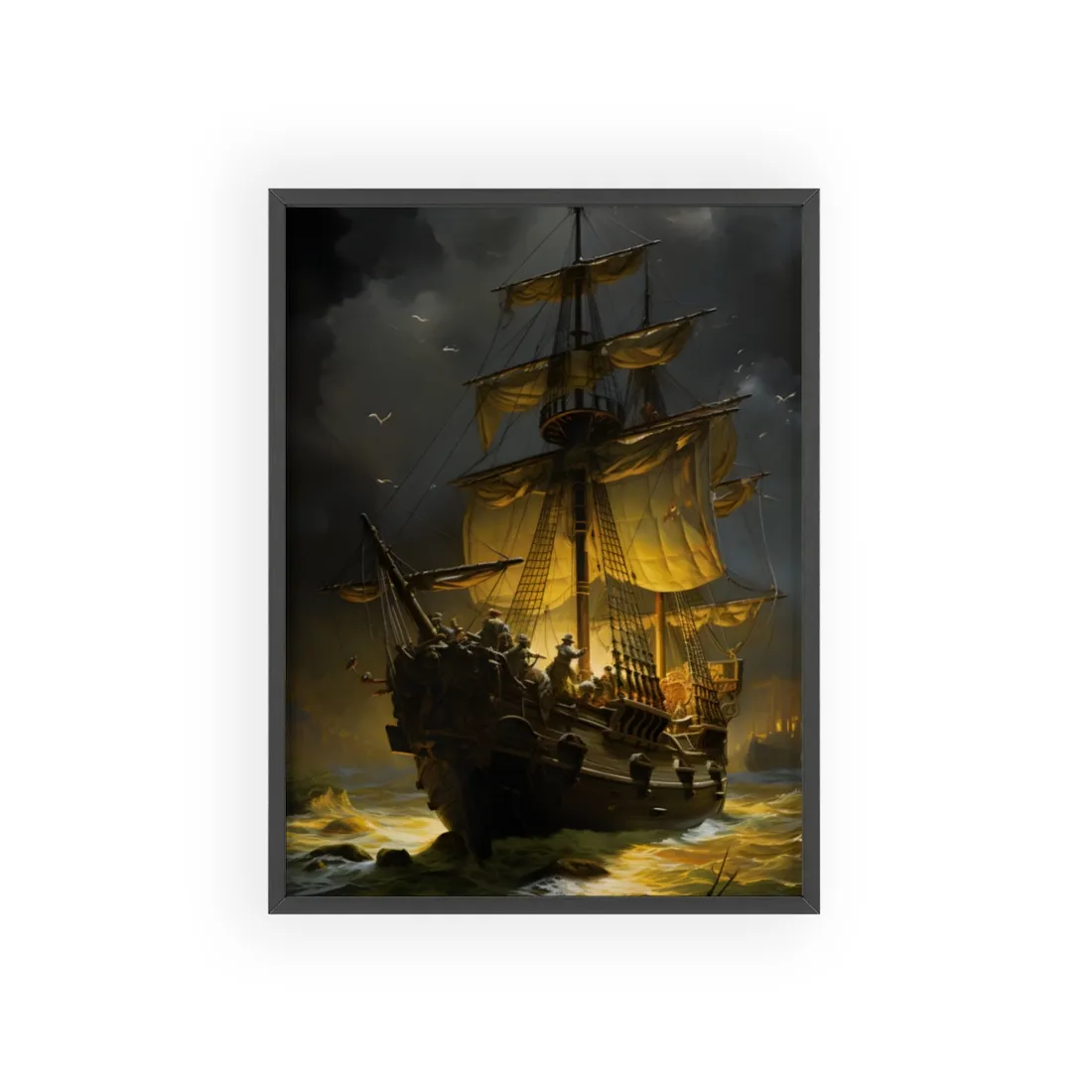 Time-Traveling Pirates: Swashbucklers on a Mission - Framed Poster