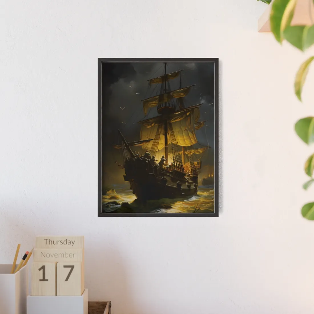 Time-Traveling Pirates: Swashbucklers on a Mission - Framed Poster
