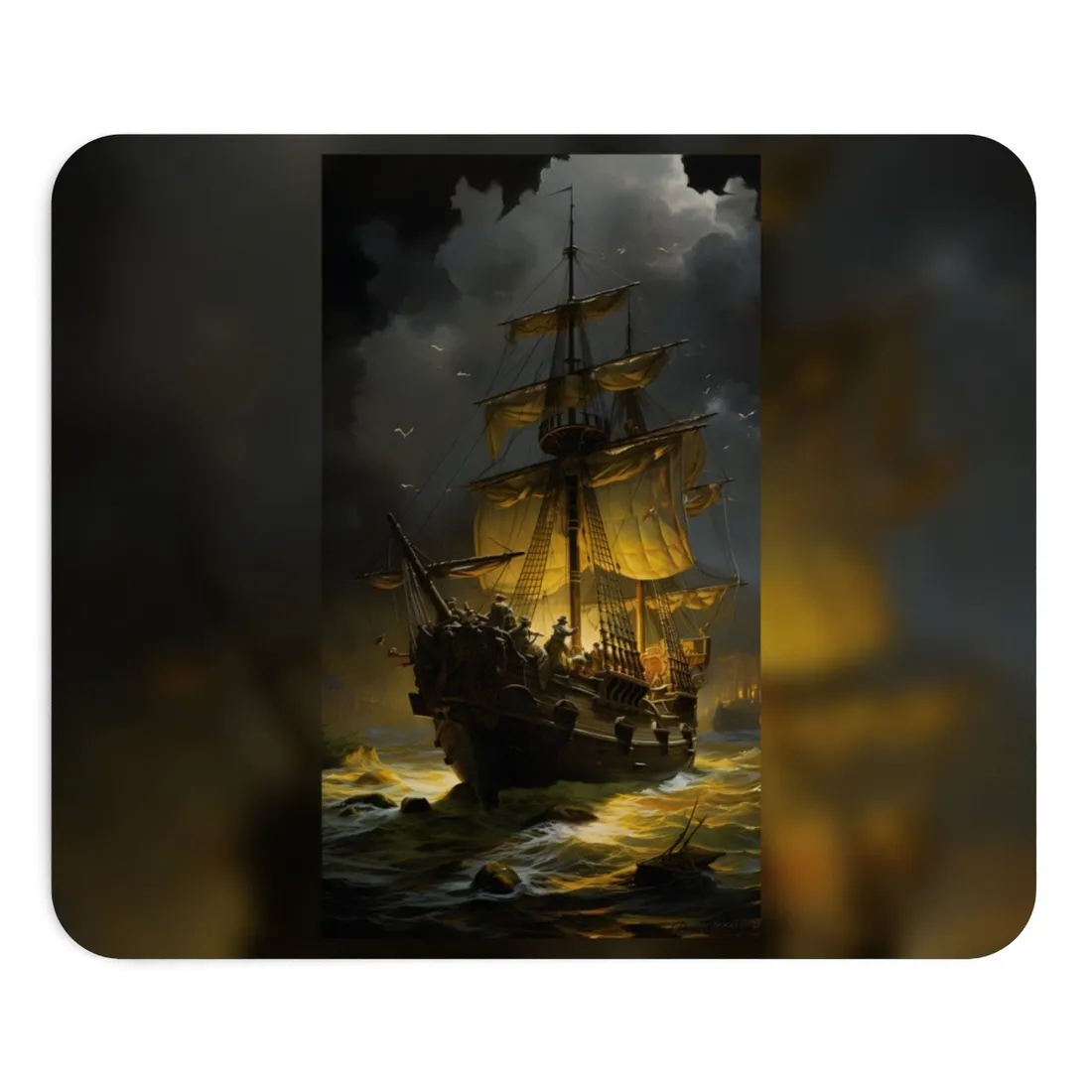 Time-Traveling Pirates: Swashbucklers on a Mission - Mouse Pad