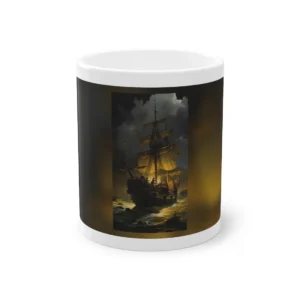 Pirate Ship with Yellow Sails Mug