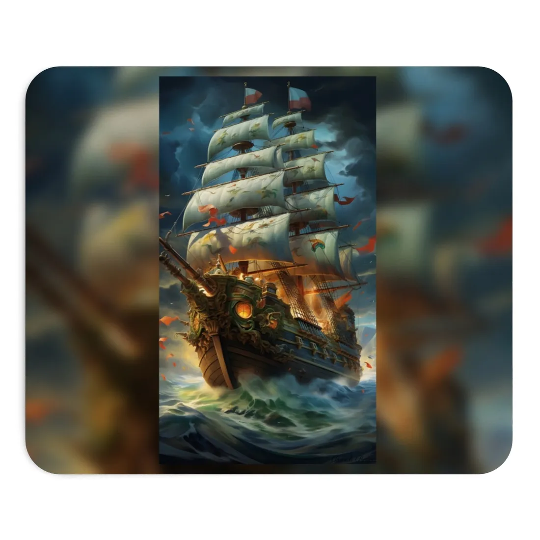 Time-Traveling Sailors: Pirate Crew Adventure - Mouse Pad
