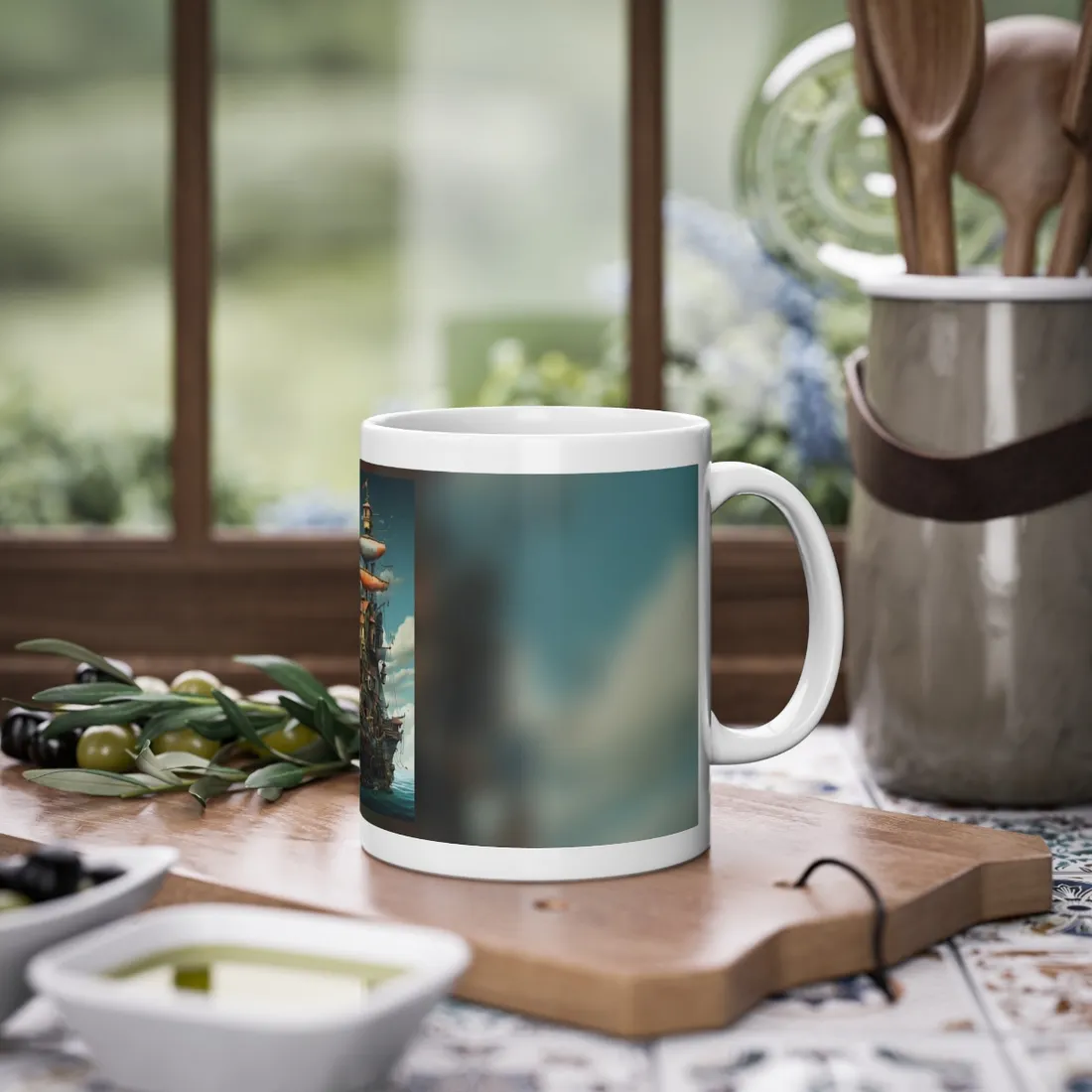 Time-Traveling Swashbucklers: A Crew of Pirates in Adventure - Mug