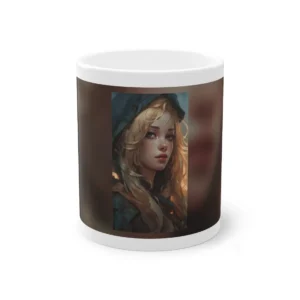 Hooded Blonde Portrait Mug