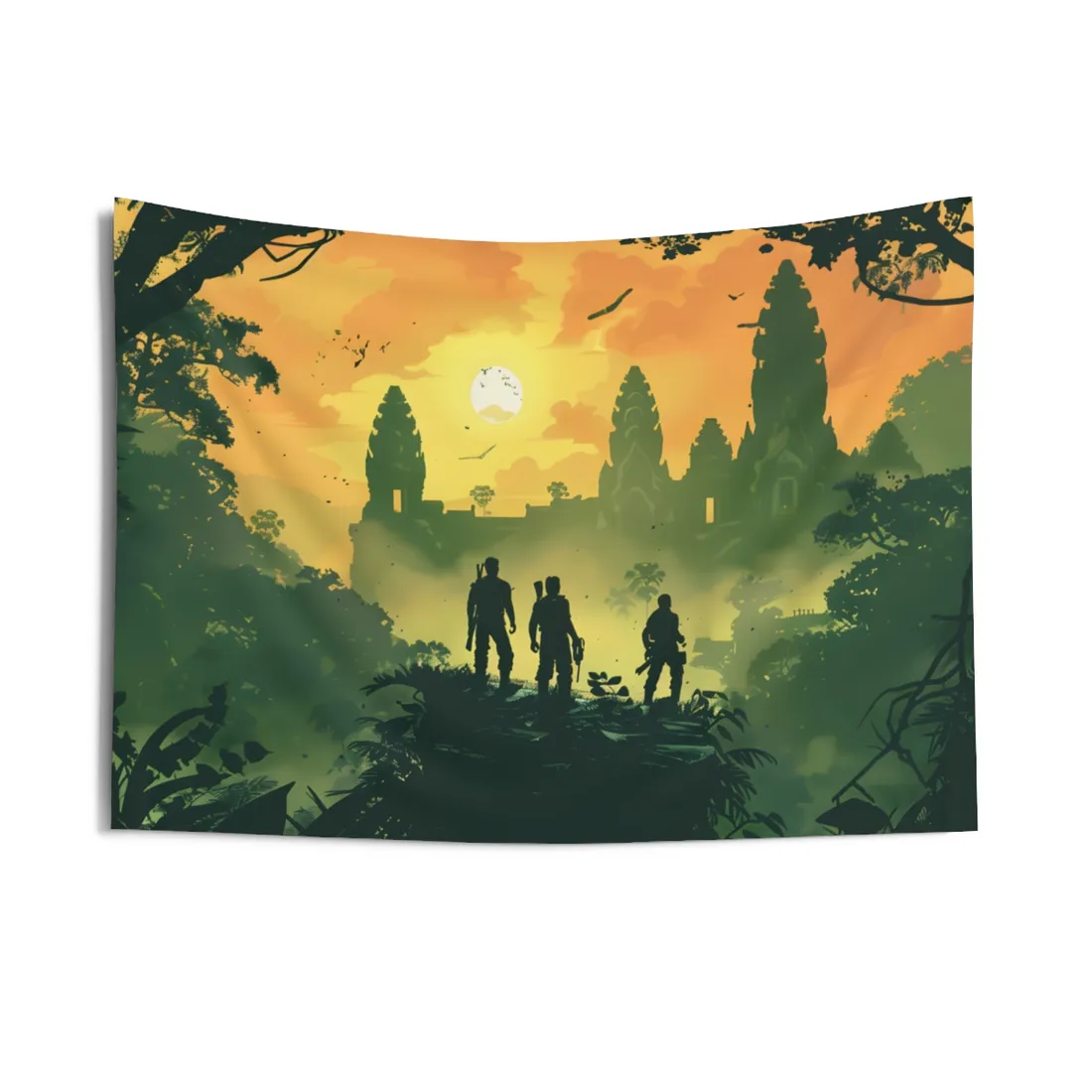 Timeless Grayscale: A Duo's Bond - Wall Tapestry