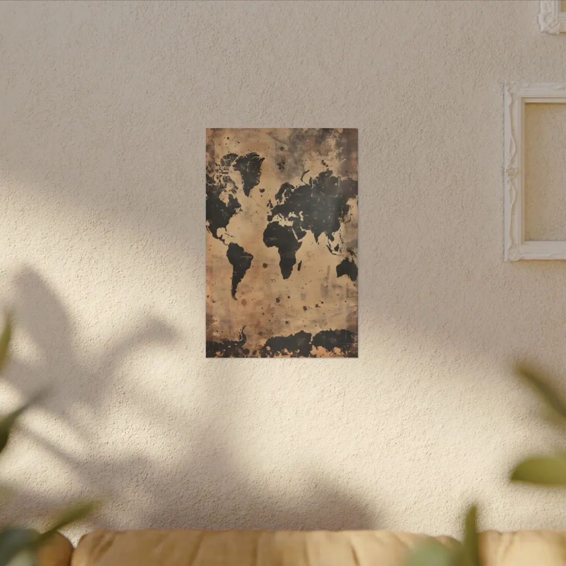 Timeless World Map: Elegant - Canvas