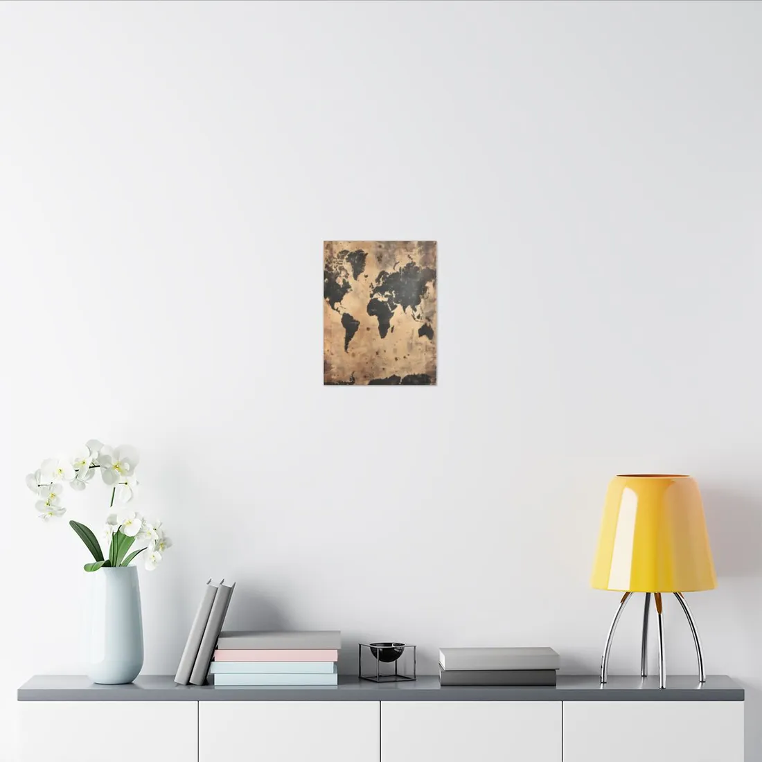 Timeless World Map: Elegant - Canvas