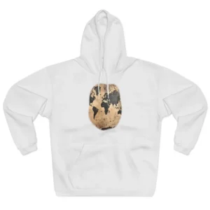 Distressed World Map Hoodie