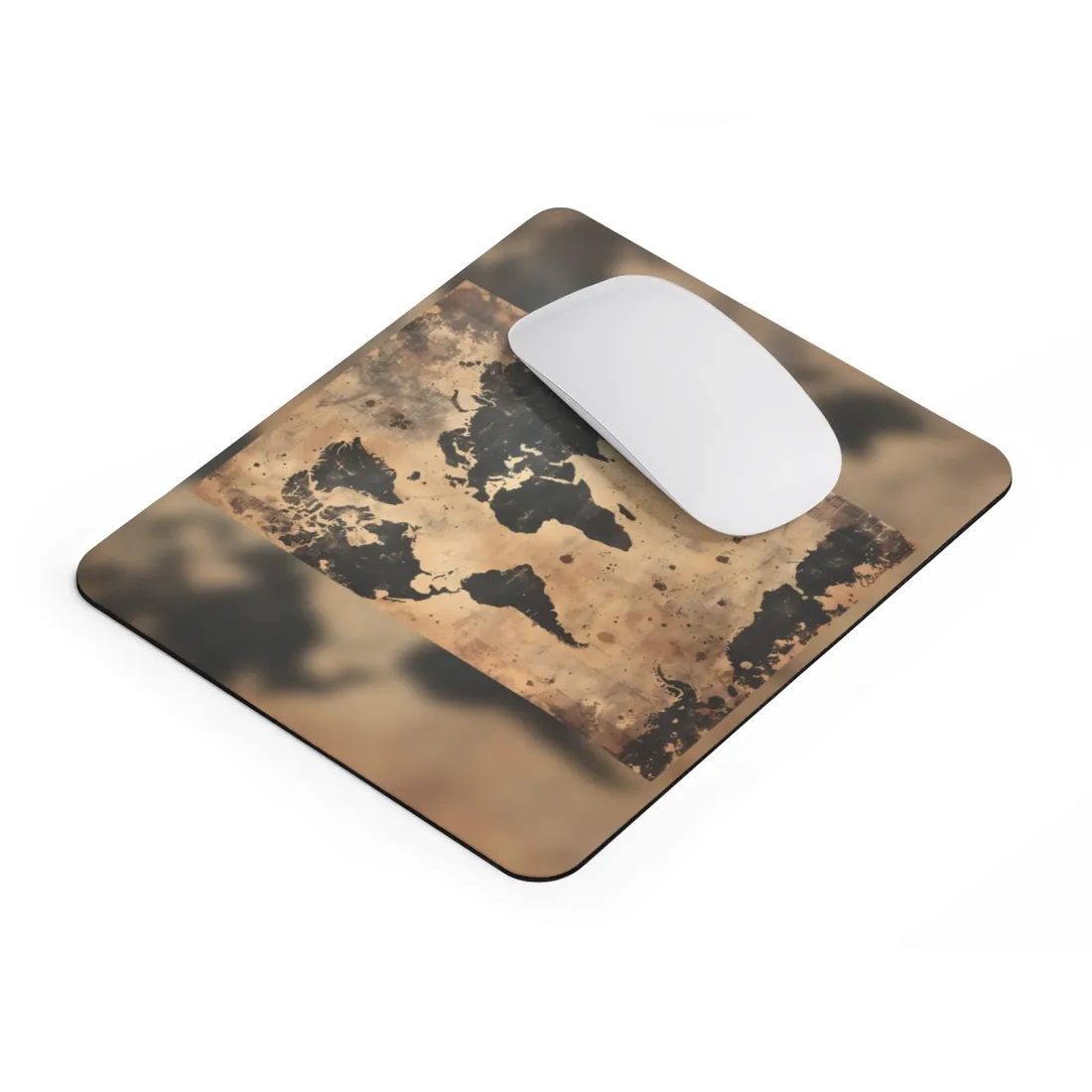 Timeless World Map: Elegant - Mouse Pad