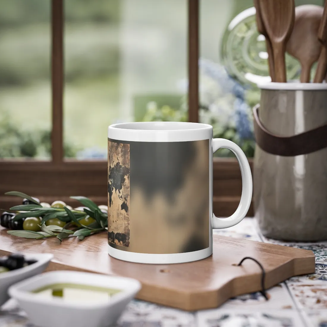 Timeless World Map: Elegant - Mug