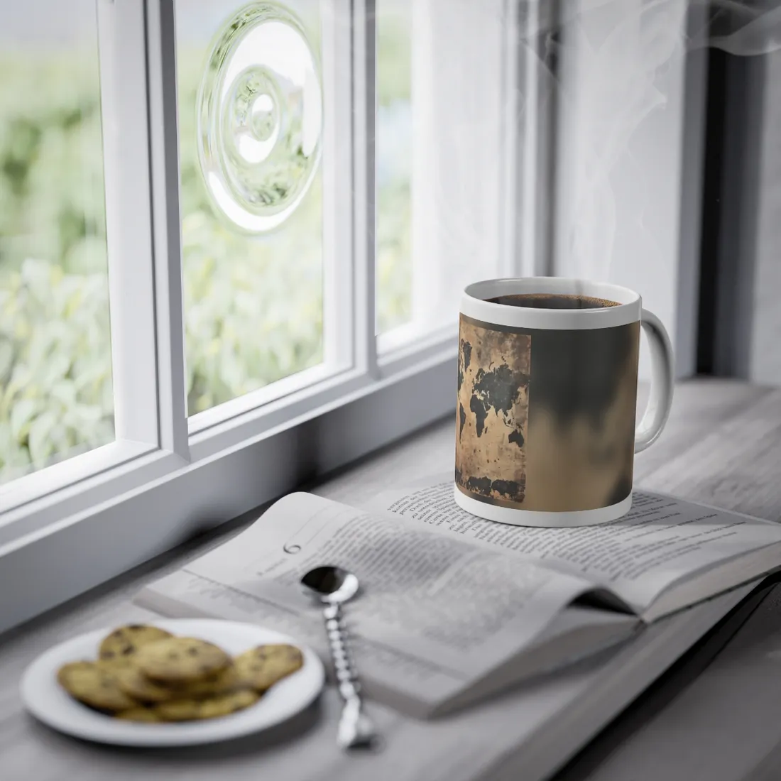 Timeless World Map: Elegant - Mug
