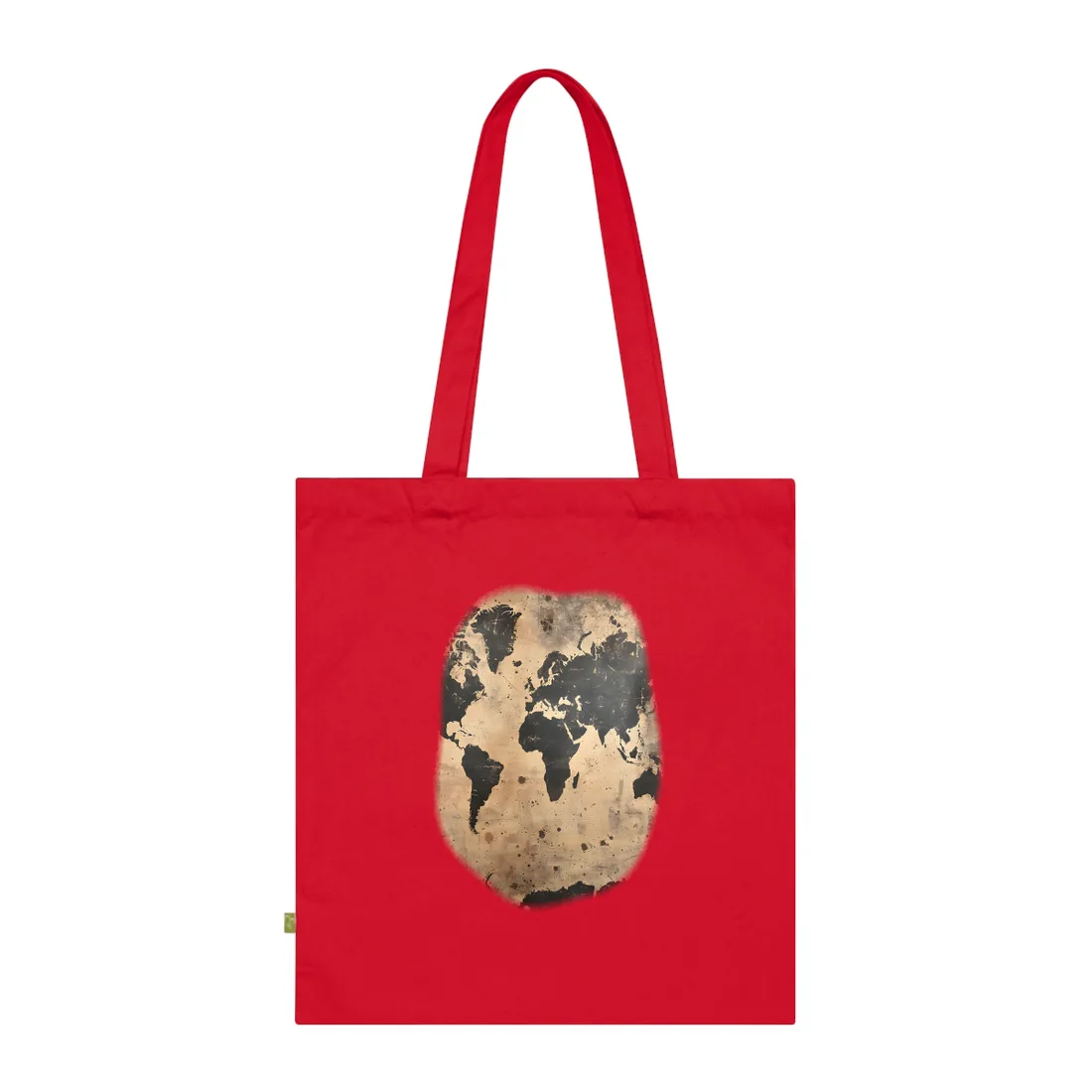 Timeless World Map: Elegant - Tote Bag (Classic Red)