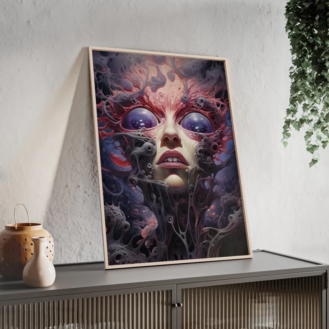 Torn Fabric: Rips in Reality - Fractured Dimensions - Framed Poster