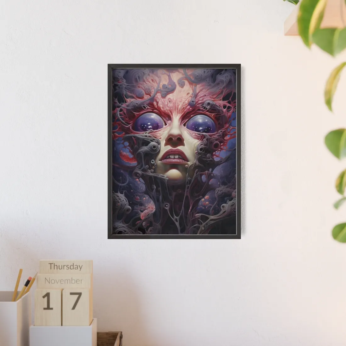 Torn Fabric: Rips in Reality - Fractured Dimensions - Framed Poster