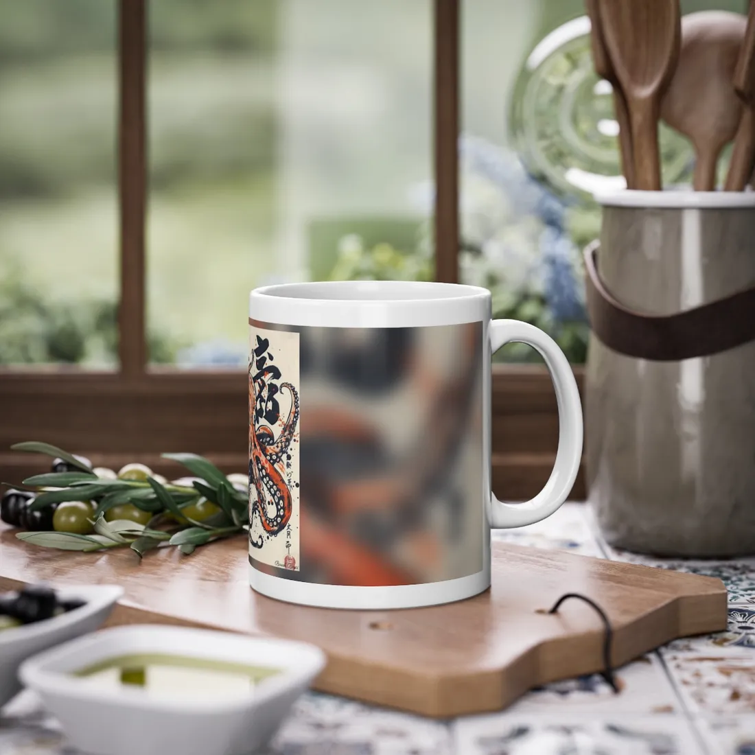 Traditional Octopus: Ukiyo-E Style Japanese Art - Mug