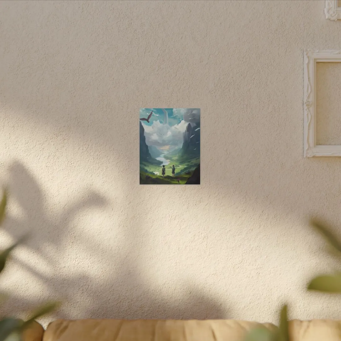 Tranquil Meadow Figures: Realistic Painting of People - Canvas