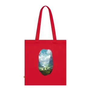 Children Overlooking a Valley Tote Bag