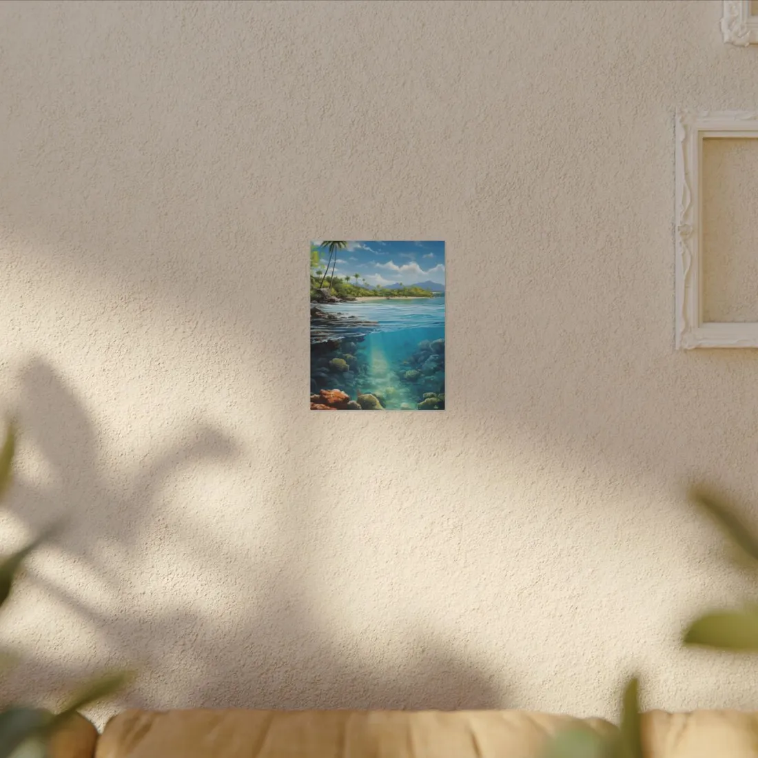 Tranquil Tropical Paradise: Relaxed Island Getaway Art - Canvas