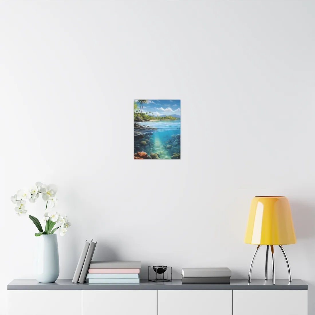 Tranquil Tropical Paradise: Relaxed Island Getaway Art - Canvas