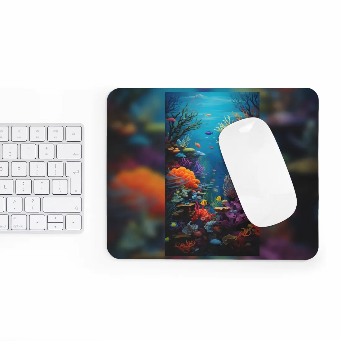 Treasured Coral Reef Oasis: A Marine Life Masterpiece - Mouse Pad