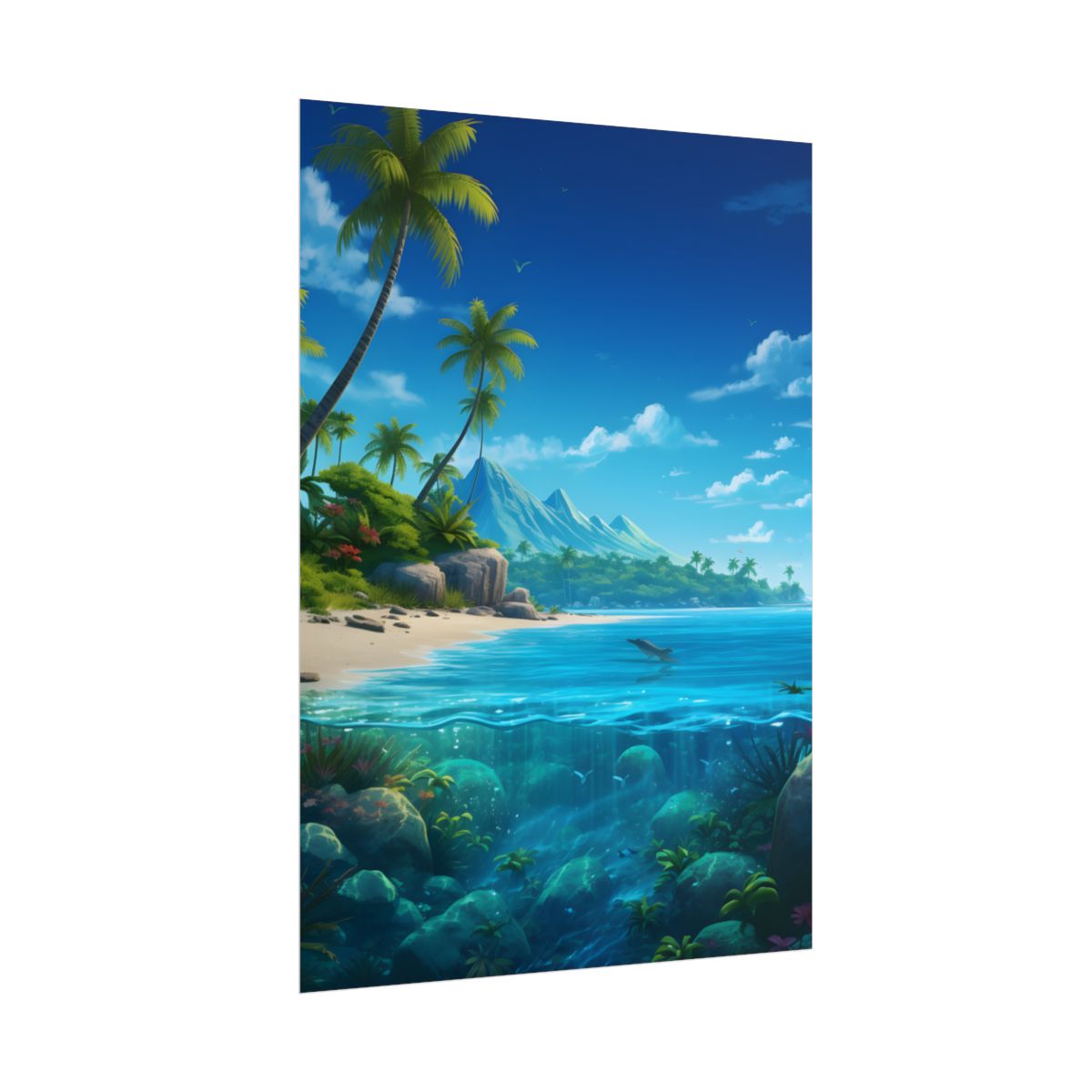 Tropical Island Paradise: Serene Tranquility - Poster