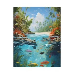 Tropical Lagoon Fish Canvas Print