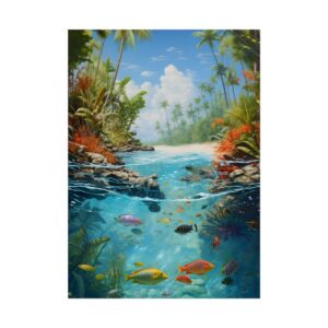 Tropical Lagoon Fish Poster