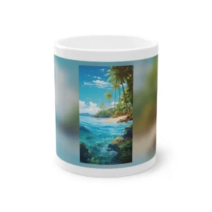 Turquoise Sea Palm Beach Mug