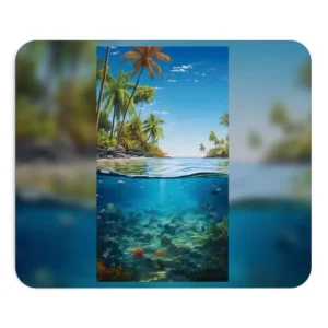 Tropical Beach Underwater View Mouse Pad