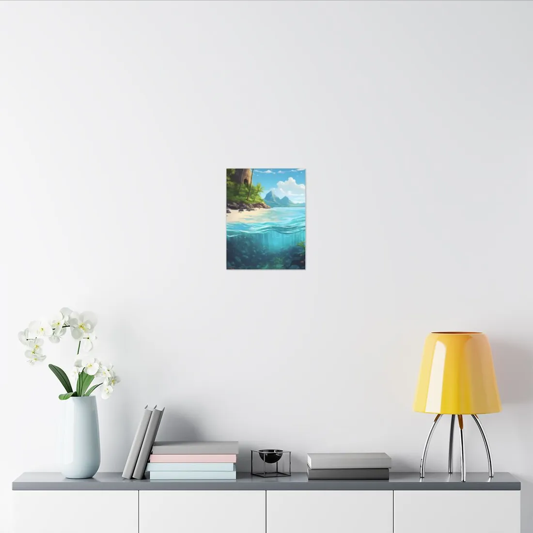 Tropical Paradise: Serene Island Getaway - Canvas
