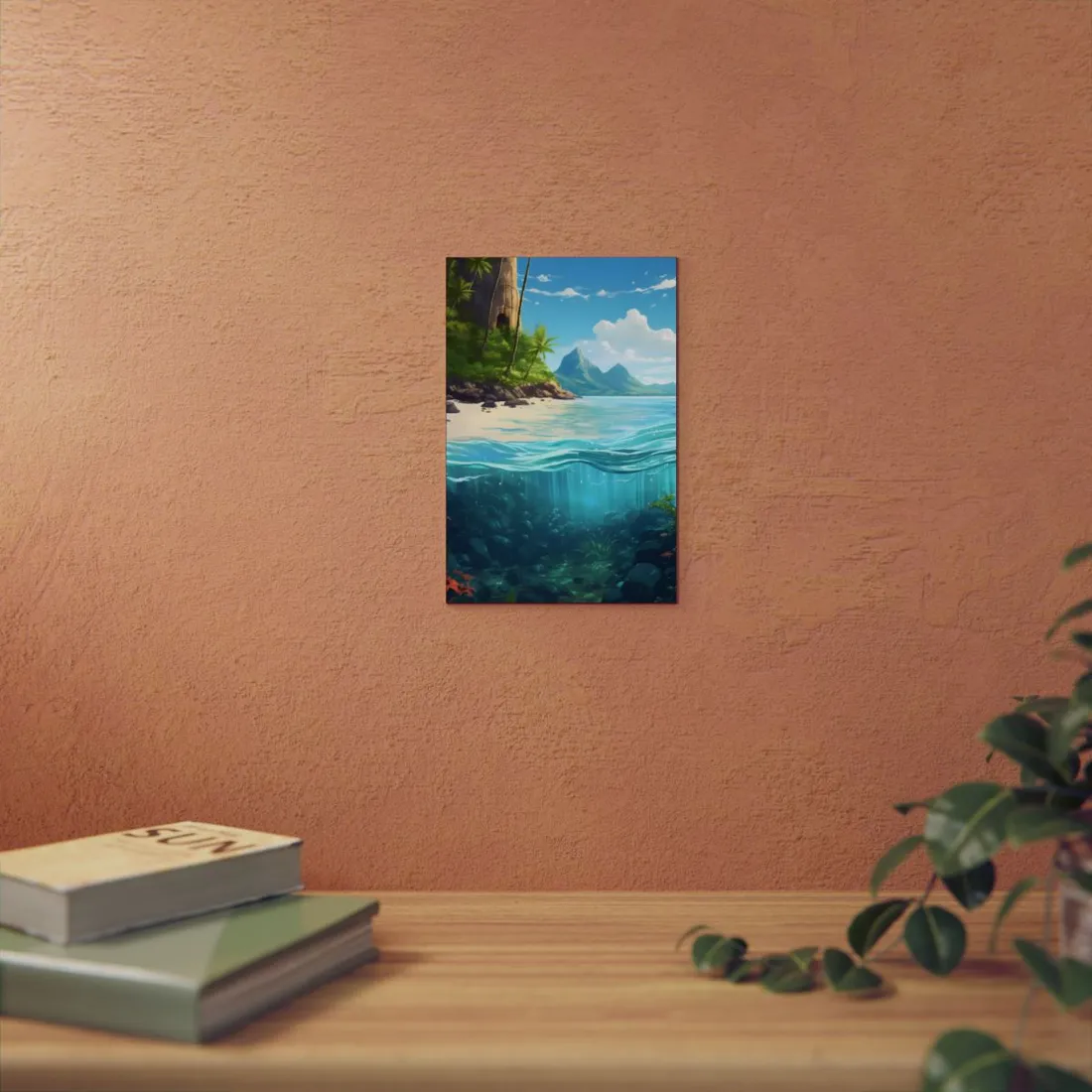 Tropical Paradise: Serene Island Getaway - Metal Poster