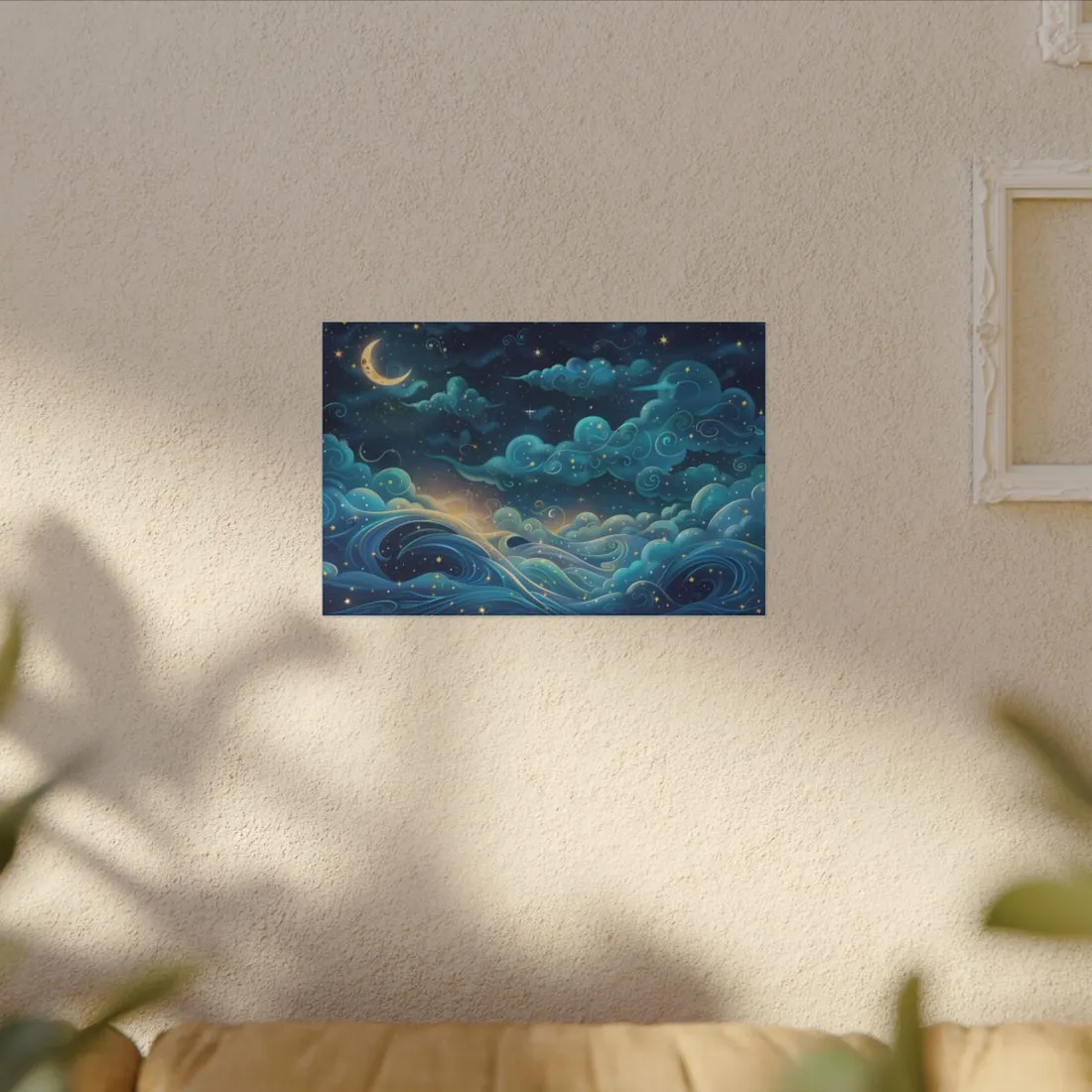 Twinkling Stellar Night Sky: Whimsical Dreamy - Canvas