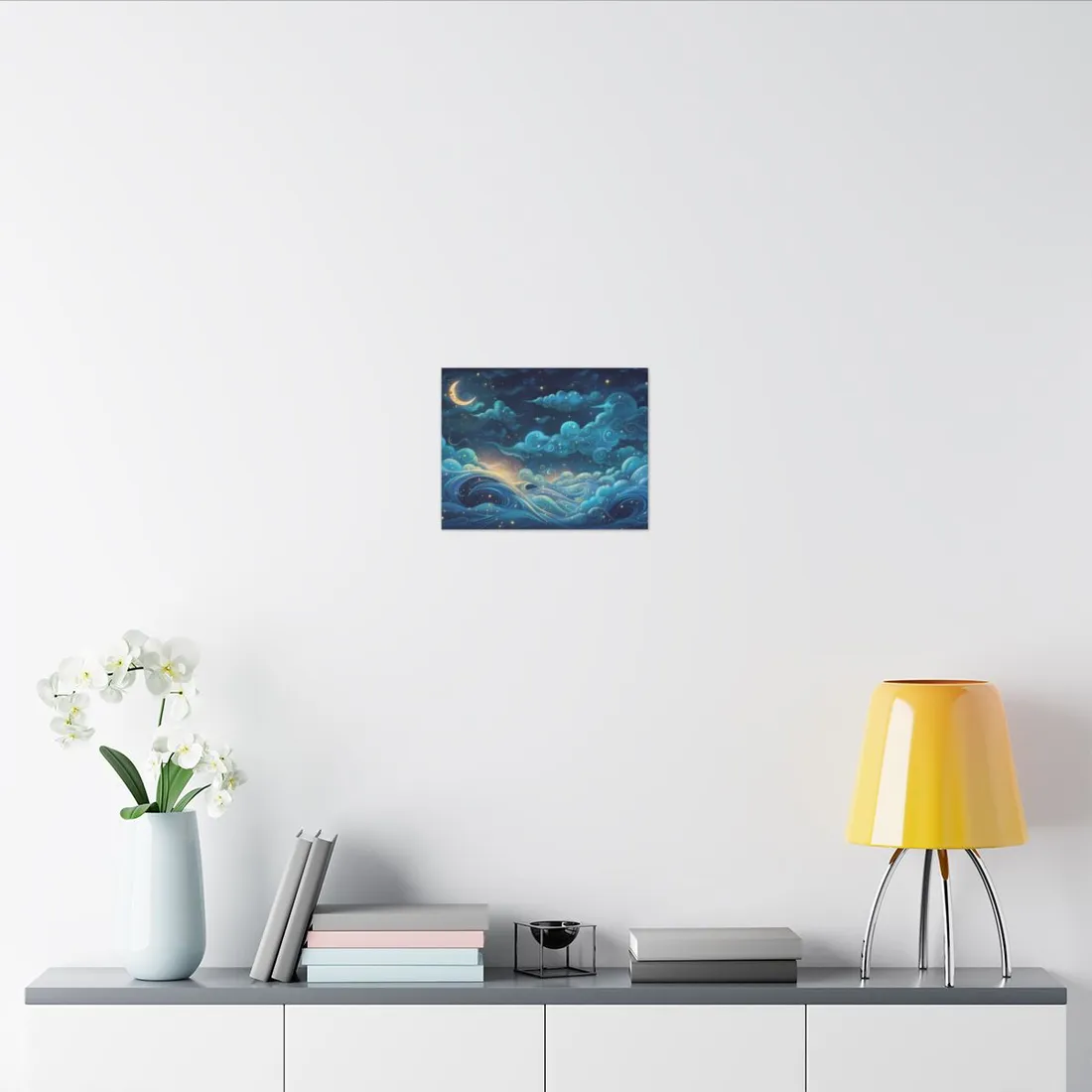 Twinkling Stellar Night Sky: Whimsical Dreamy - Canvas
